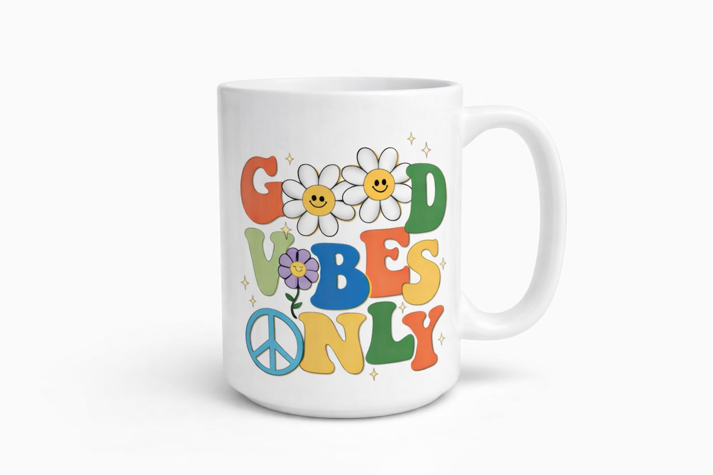 Good Vibes Only 15 oz Ceramic Mug