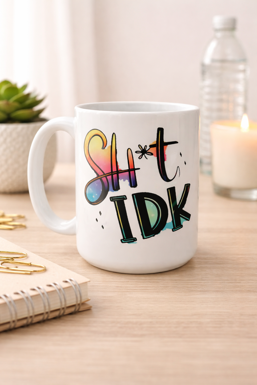 Sh*t IDK Coffee Mug 15oz