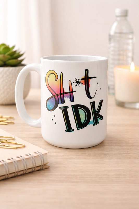 Sh*t IDK Coffee Mug 15oz